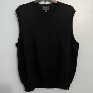 Club Room Men’s Large Navy Blue Estate Merino Sweater Vest